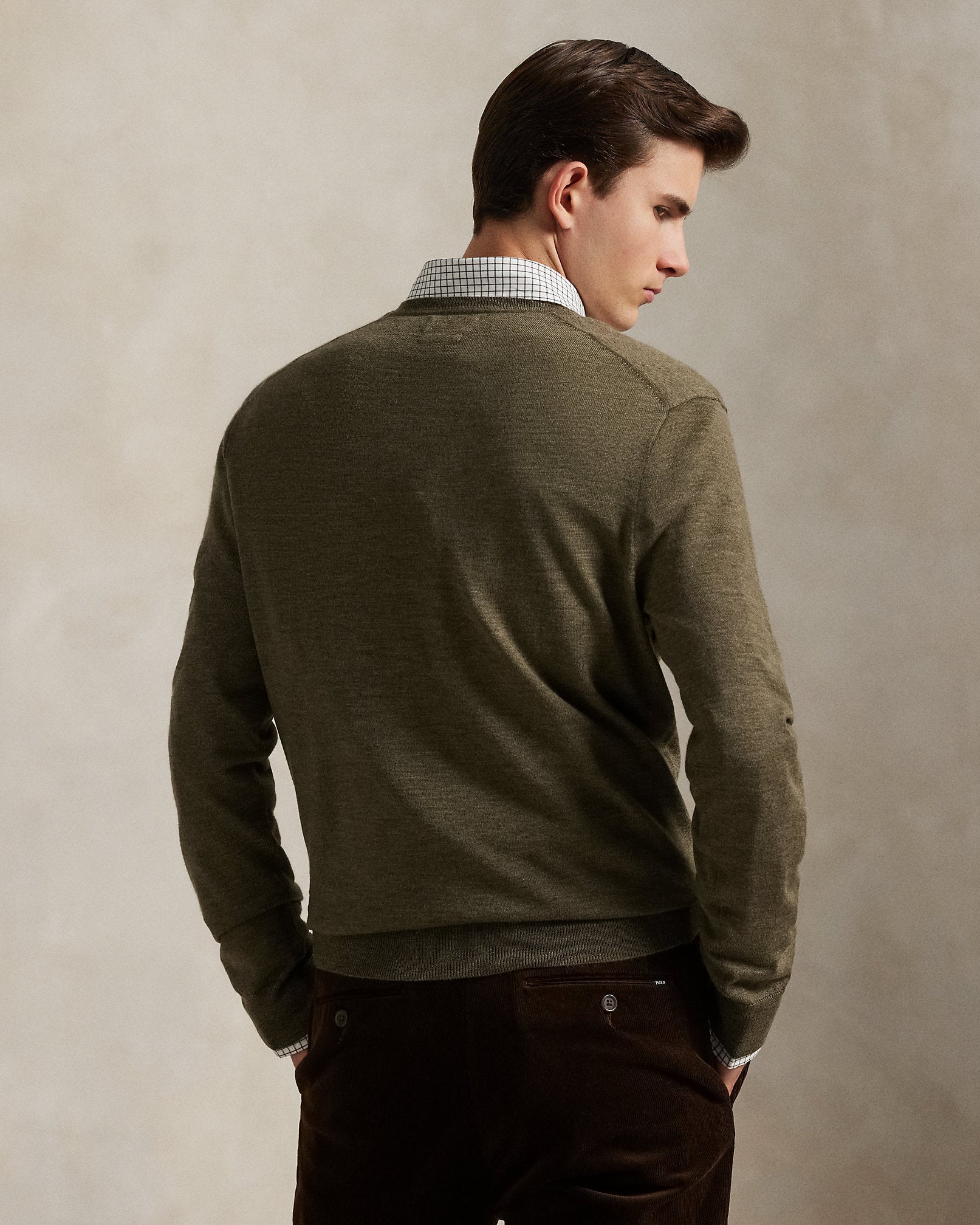 Ralph Lauren Washable Wool VNeck Sweater