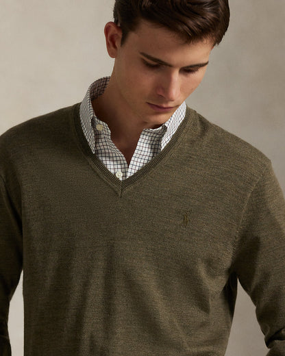 Ralph Lauren Washable Wool VNeck Sweater