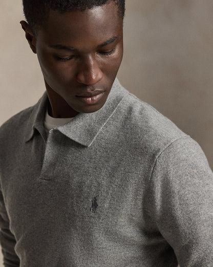 Ralph Lauren Wool JohnnyCollar Sweater