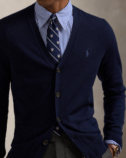 Ralph Lauren Slim Fit Washable Wool VNeck Cardigan