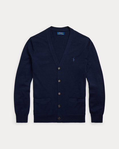 Ralph Lauren Slim Fit Washable Wool VNeck Cardigan