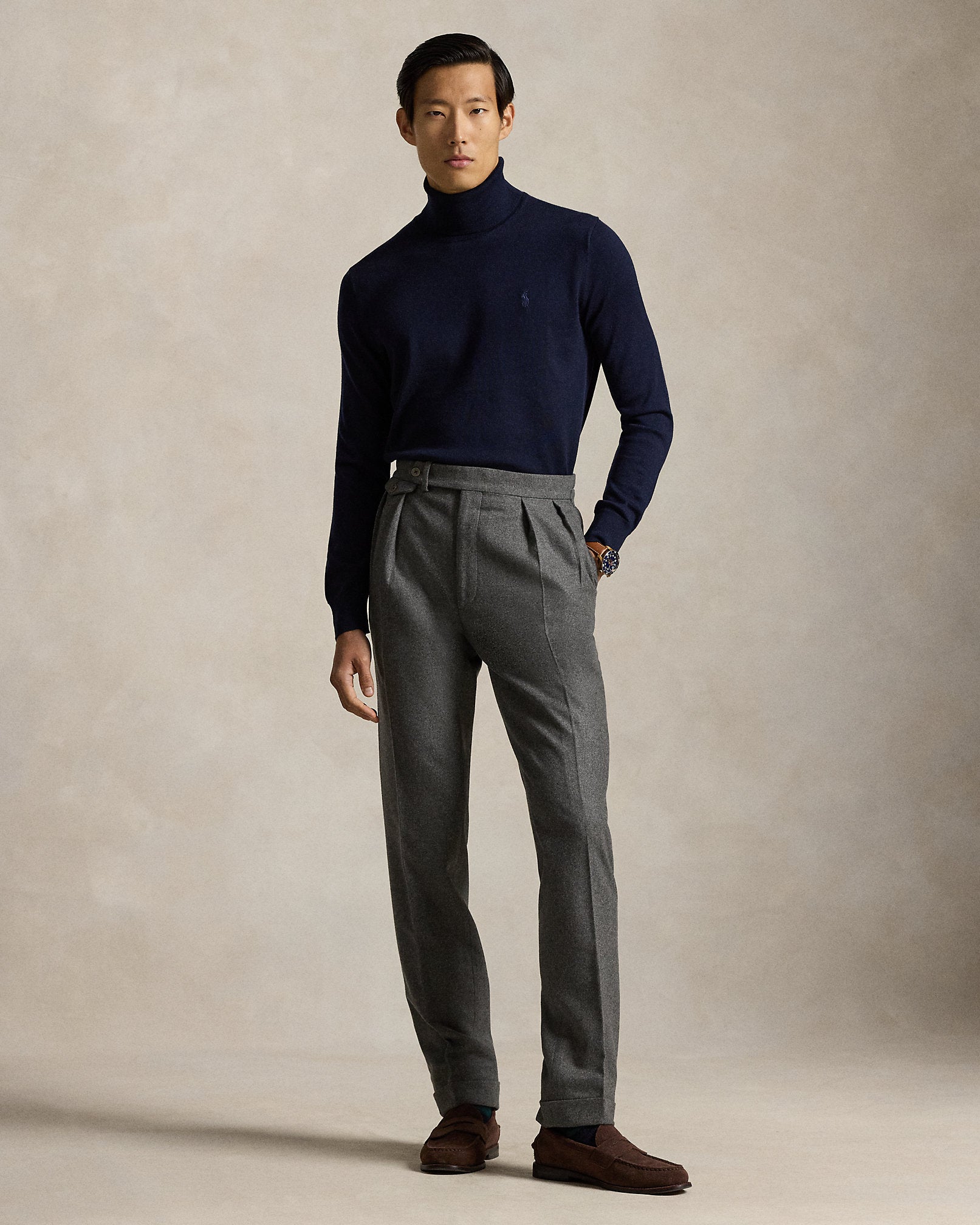 Ralph Lauren Washable Wool Turtleneck Sweater
