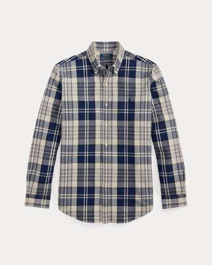 Ralph Lauren Classic Fit Plaid Brushed Oxford Shirt