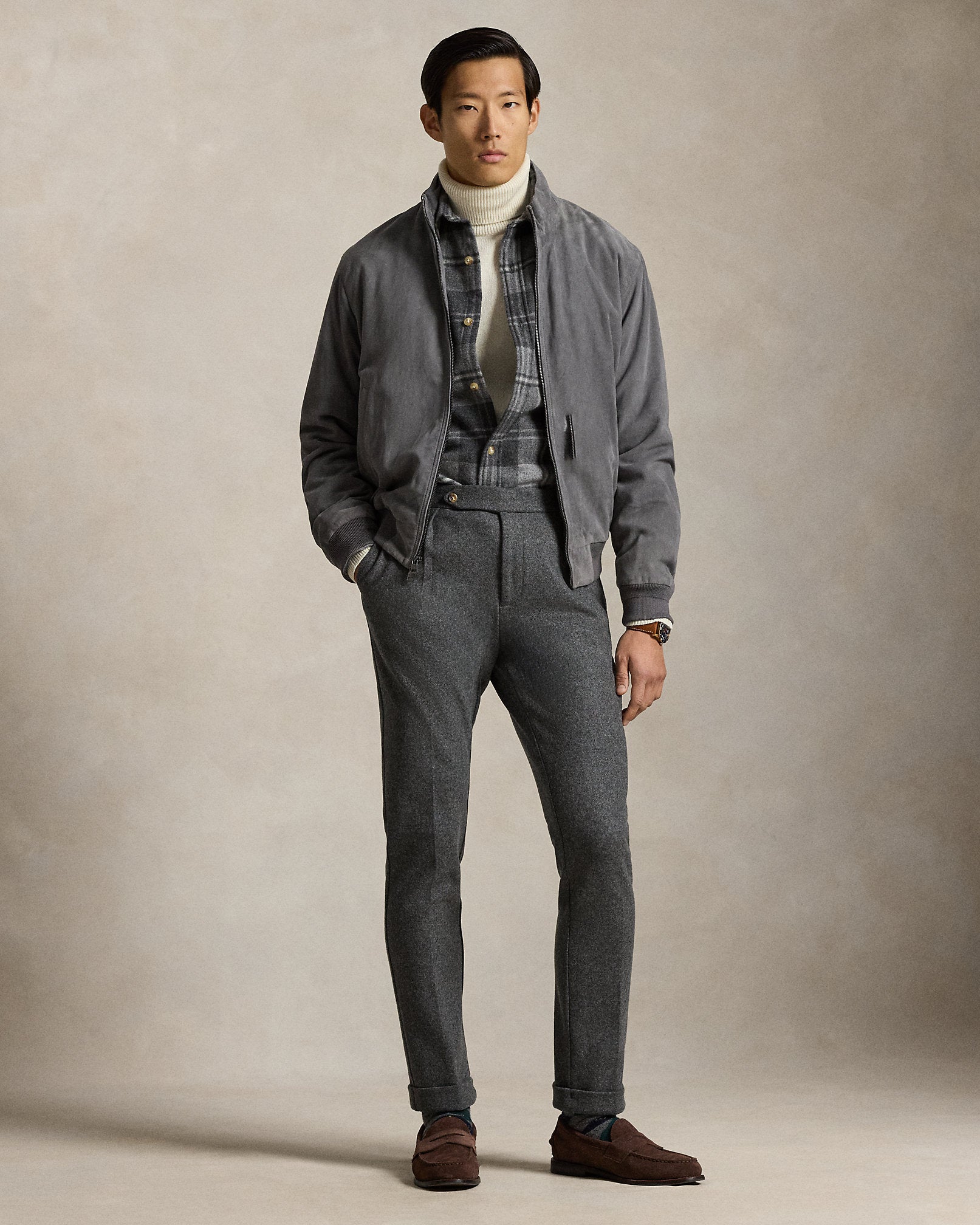 Ralph Lauren WoolCotton Turtleneck Sweater