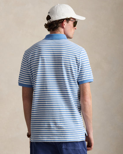 Ralph Lauren Classic Fit Striped Mesh Polo Shirt