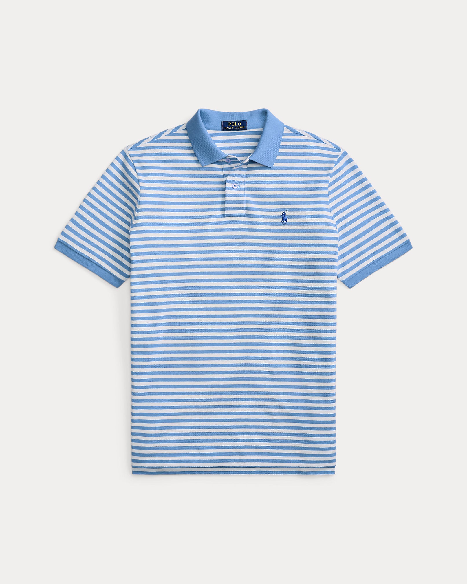 Ralph Lauren Classic Fit Striped Mesh Polo Shirt