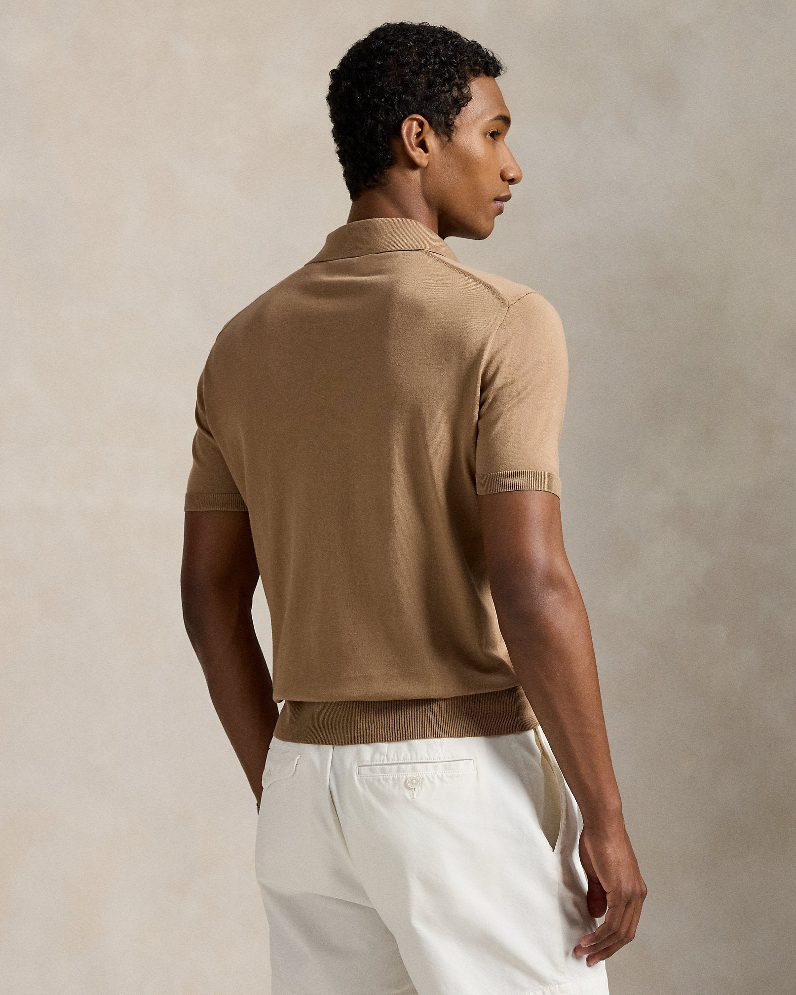 Ralph Lauren Cotton PoloCollar Sweater