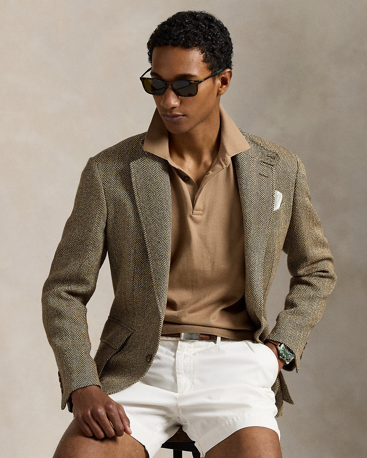 Ralph Lauren Cotton PoloCollar Sweater