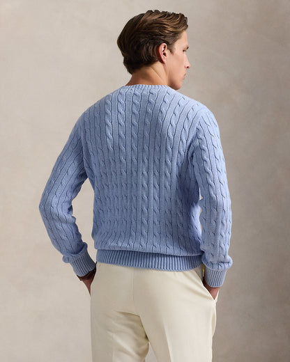 Ralph Lauren CableKnit Cotton Crewneck Sweater