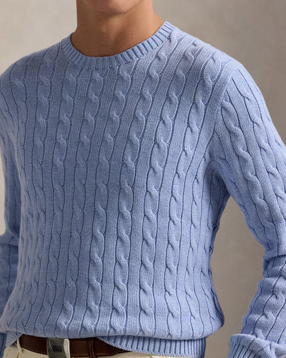 Ralph Lauren CableKnit Cotton Crewneck Sweater