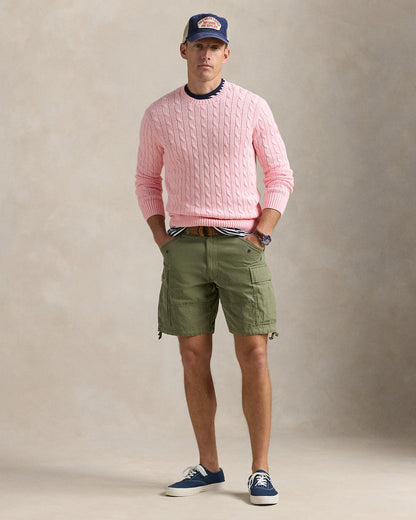 Ralph Lauren CableKnit Cotton Crewneck Sweater