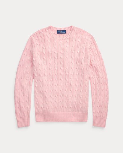Ralph Lauren CableKnit Cotton Crewneck Sweater