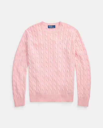Ralph Lauren CableKnit Cotton Crewneck Sweater