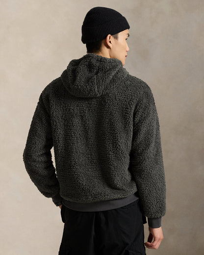 Ralph Lauren Logo Pile Fleece Hoodie