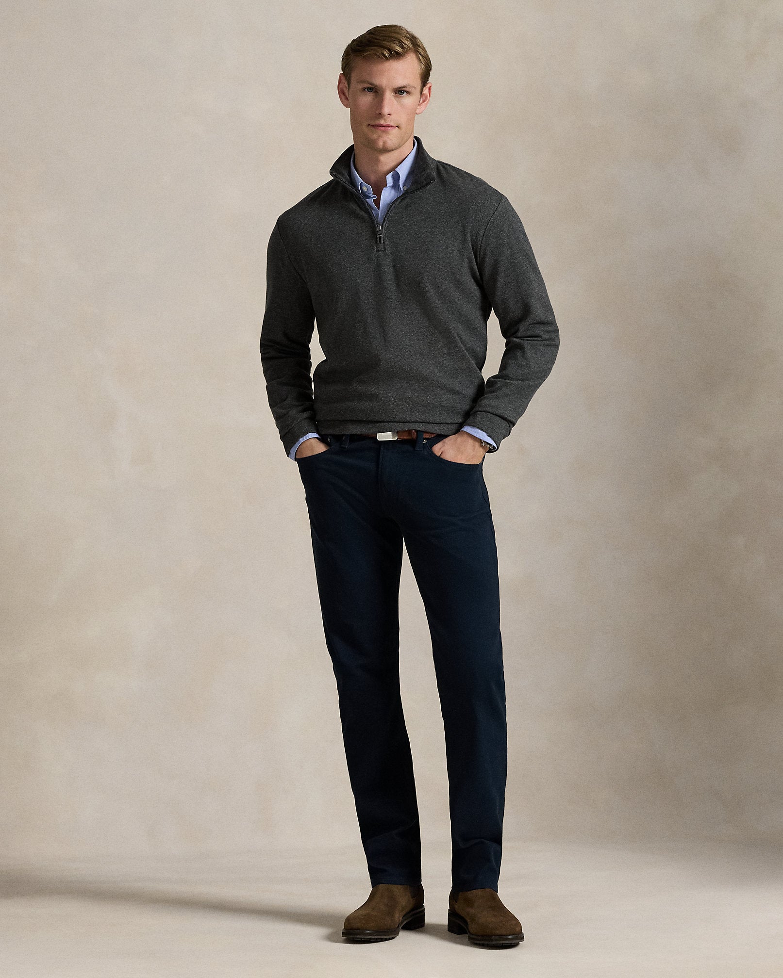 Ralph Lauren Textured QuarterZip Pullover