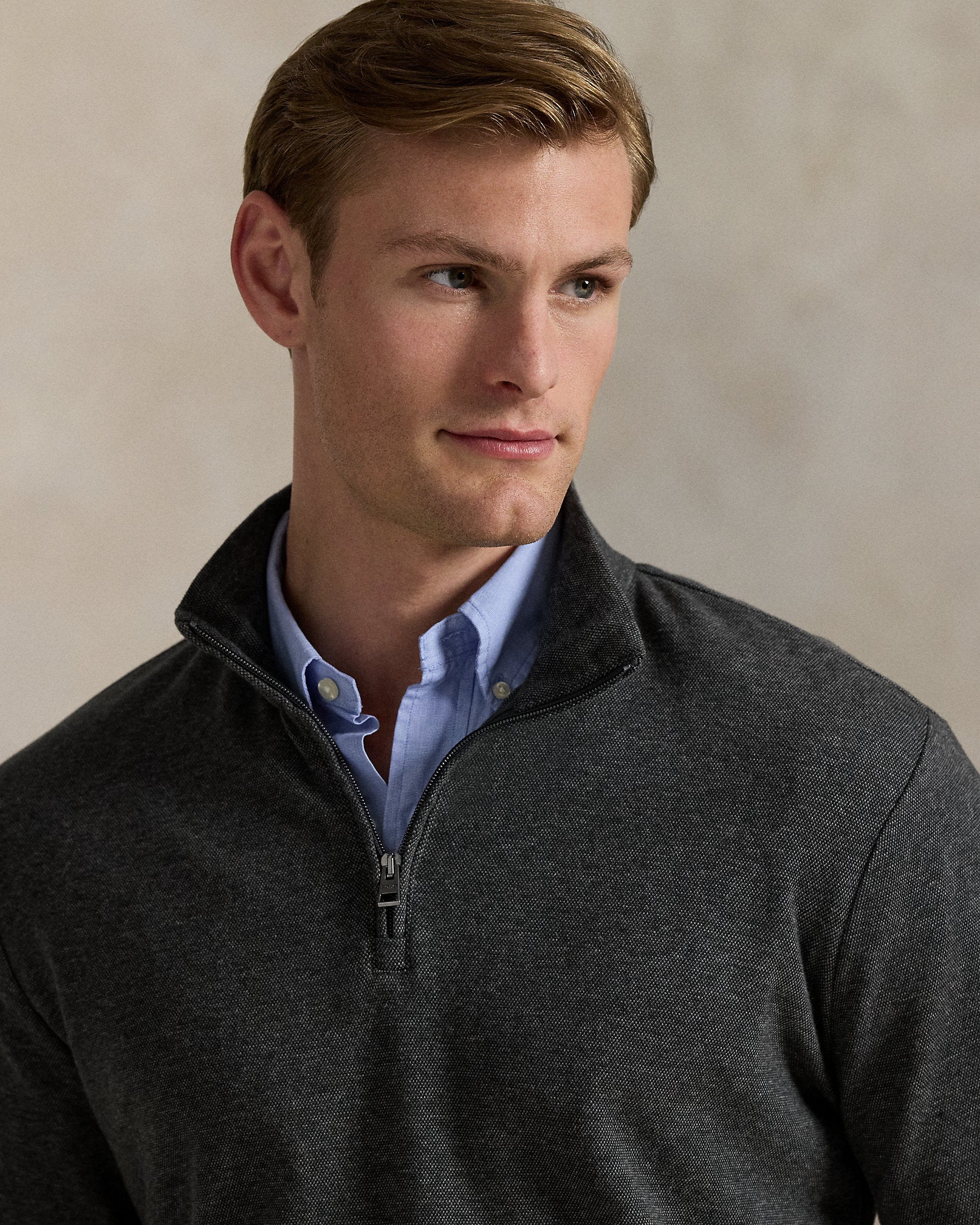 Ralph Lauren Textured QuarterZip Pullover