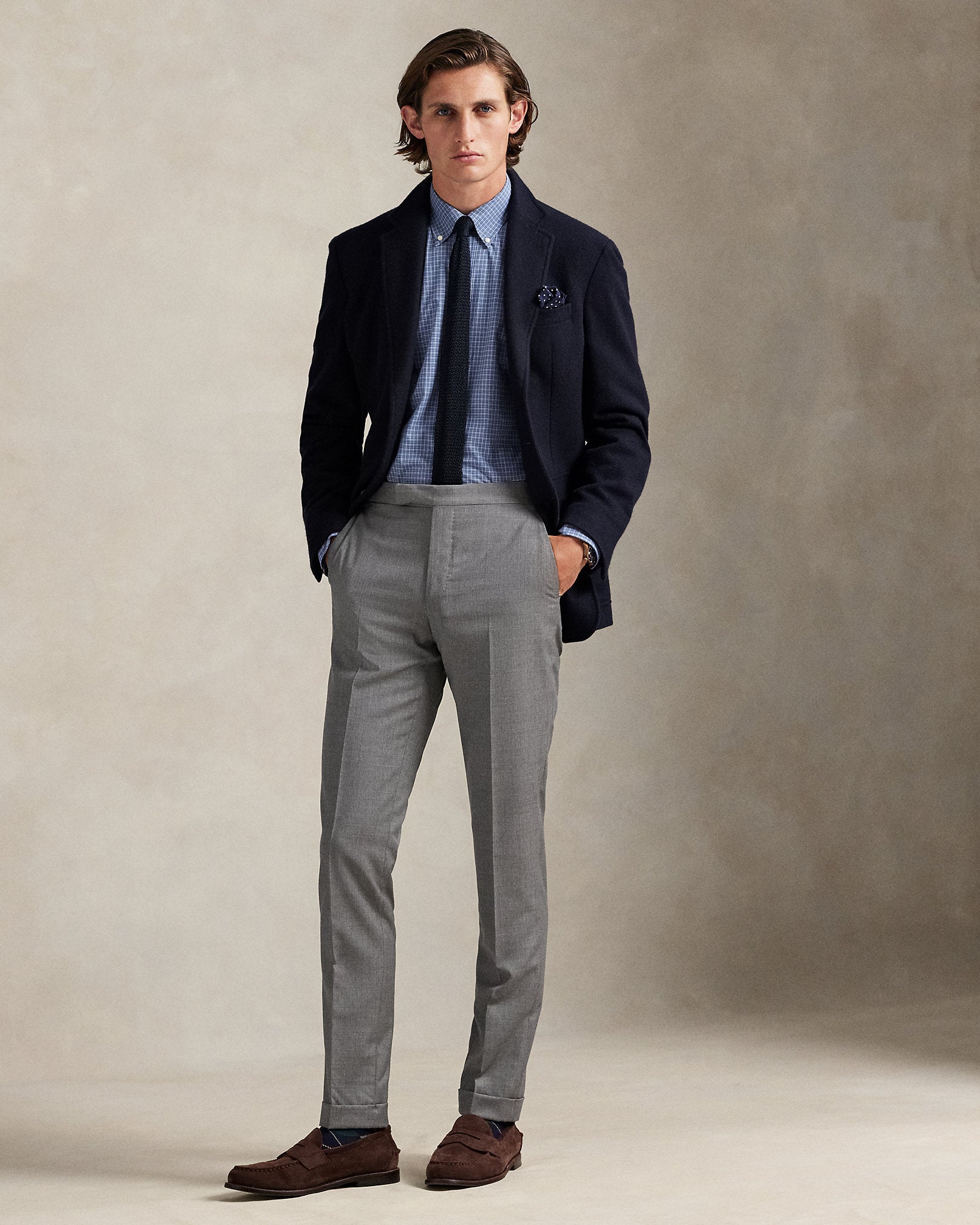 Ralph Lauren Classic Fit Checked Stretch Poplin Shirt