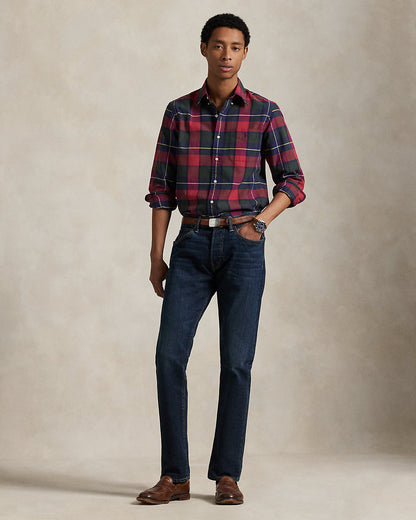 Ralph Lauren Classic Fit Plaid Oxford Shirt