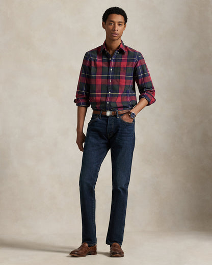 Ralph Lauren Classic Fit Plaid Oxford Shirt