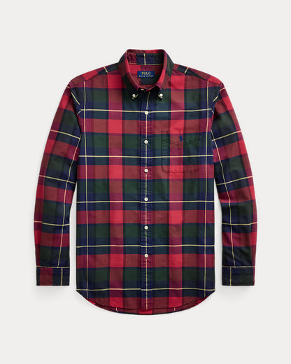 Ralph Lauren Classic Fit Plaid Oxford Shirt