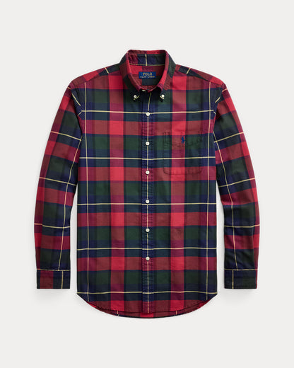 Ralph Lauren Classic Fit Plaid Oxford Shirt
