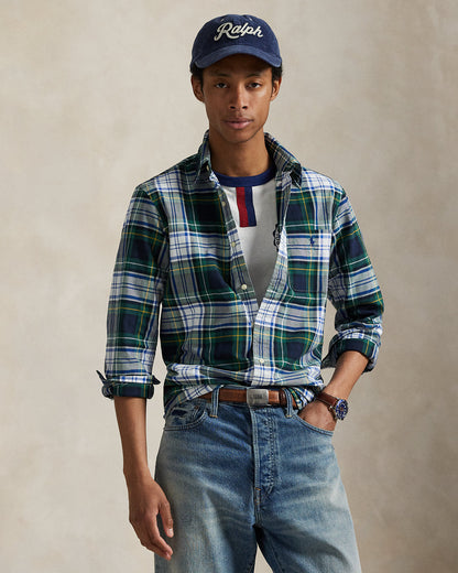 Ralph Lauren Classic Fit Plaid Oxford Shirt