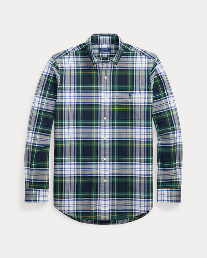 Ralph Lauren Classic Fit Plaid Oxford Shirt