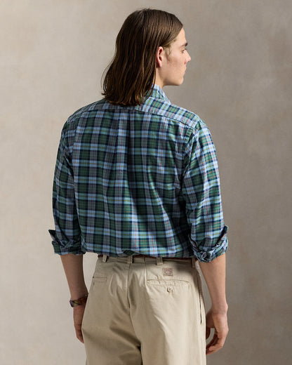 Ralph Lauren Classic Fit Plaid Oxford Shirt