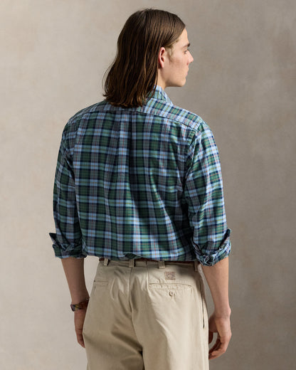 Ralph Lauren Classic Fit Plaid Oxford Shirt