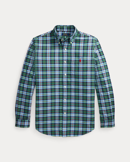 Ralph Lauren Classic Fit Plaid Oxford Shirt