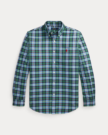 Ralph Lauren Classic Fit Plaid Oxford Shirt