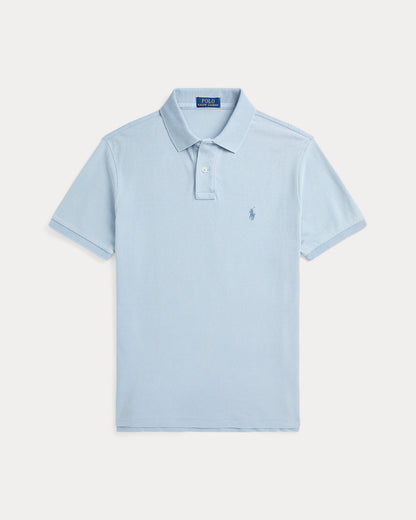 Ralph Lauren Custom Slim Fit Indigo Mesh Polo Shirt