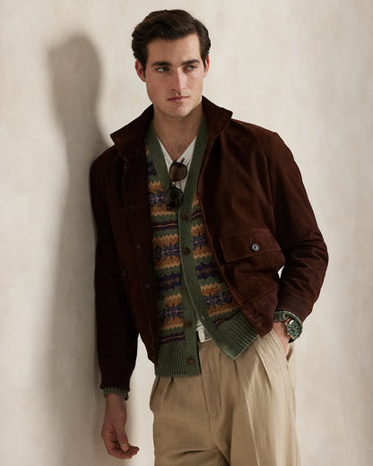 Ralph Lauren Fair Isle CottonBlend Cardigan