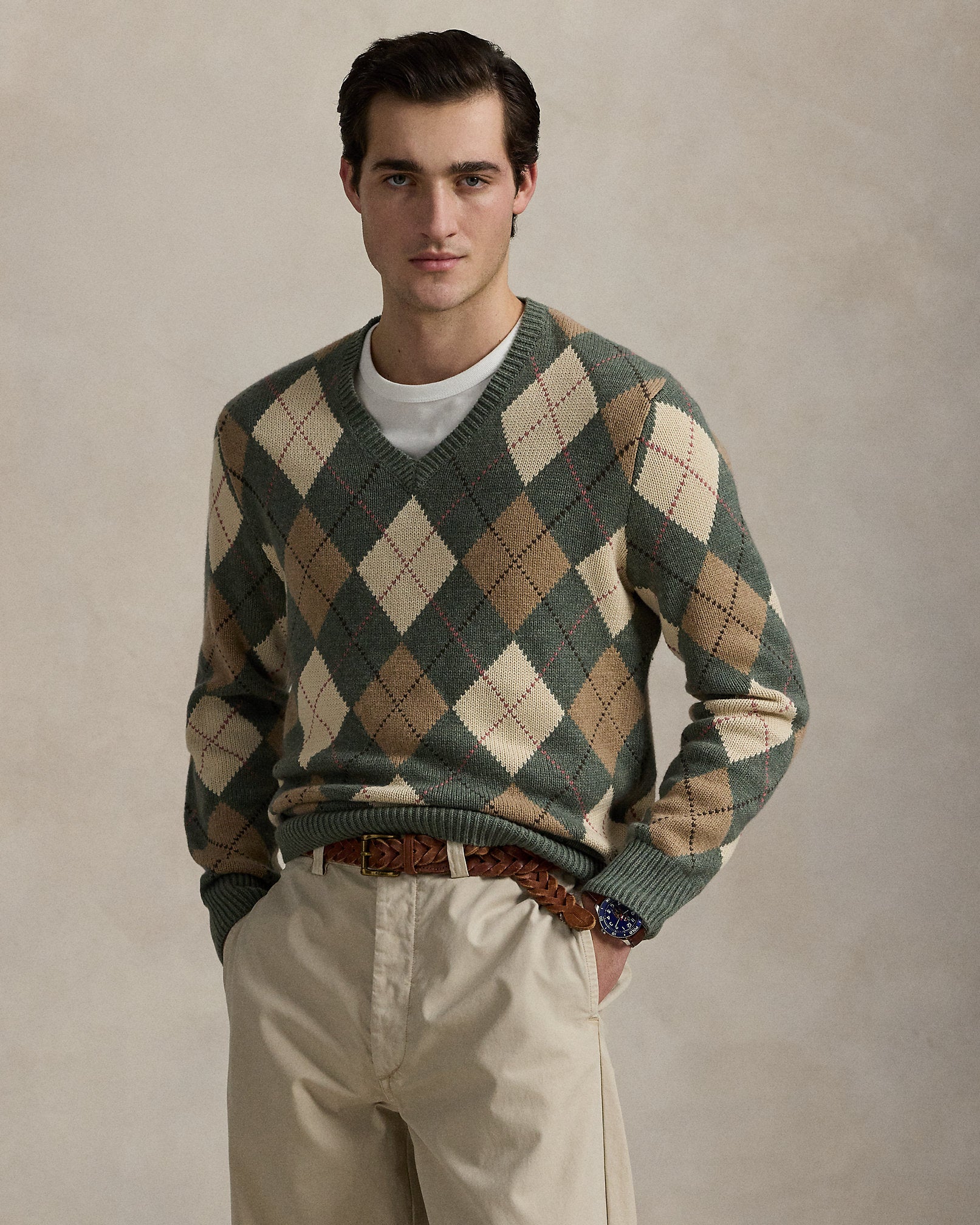 Ralph Lauren Argyle CottonWool Sweater