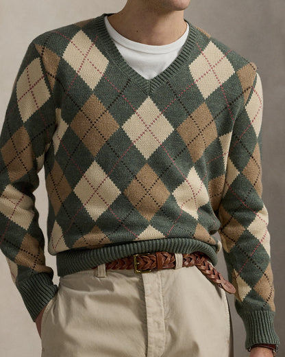 Ralph Lauren Argyle CottonWool Sweater