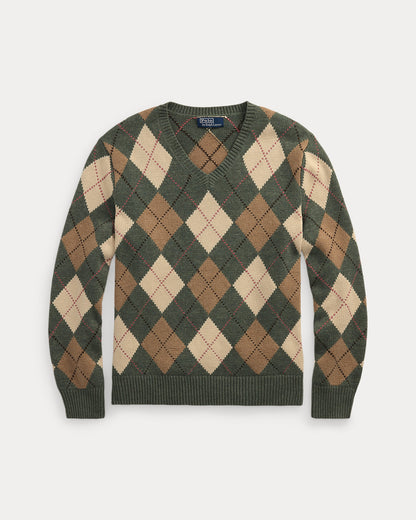 Ralph Lauren Argyle CottonWool Sweater