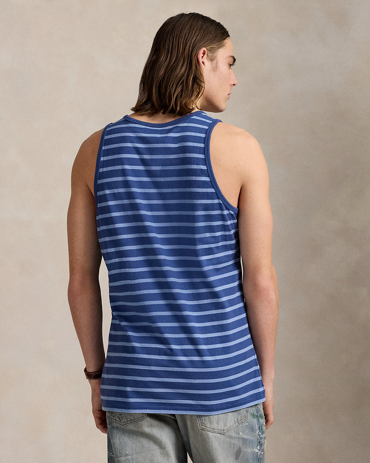 Ralph Lauren Classic Fit Striped Jersey Tank