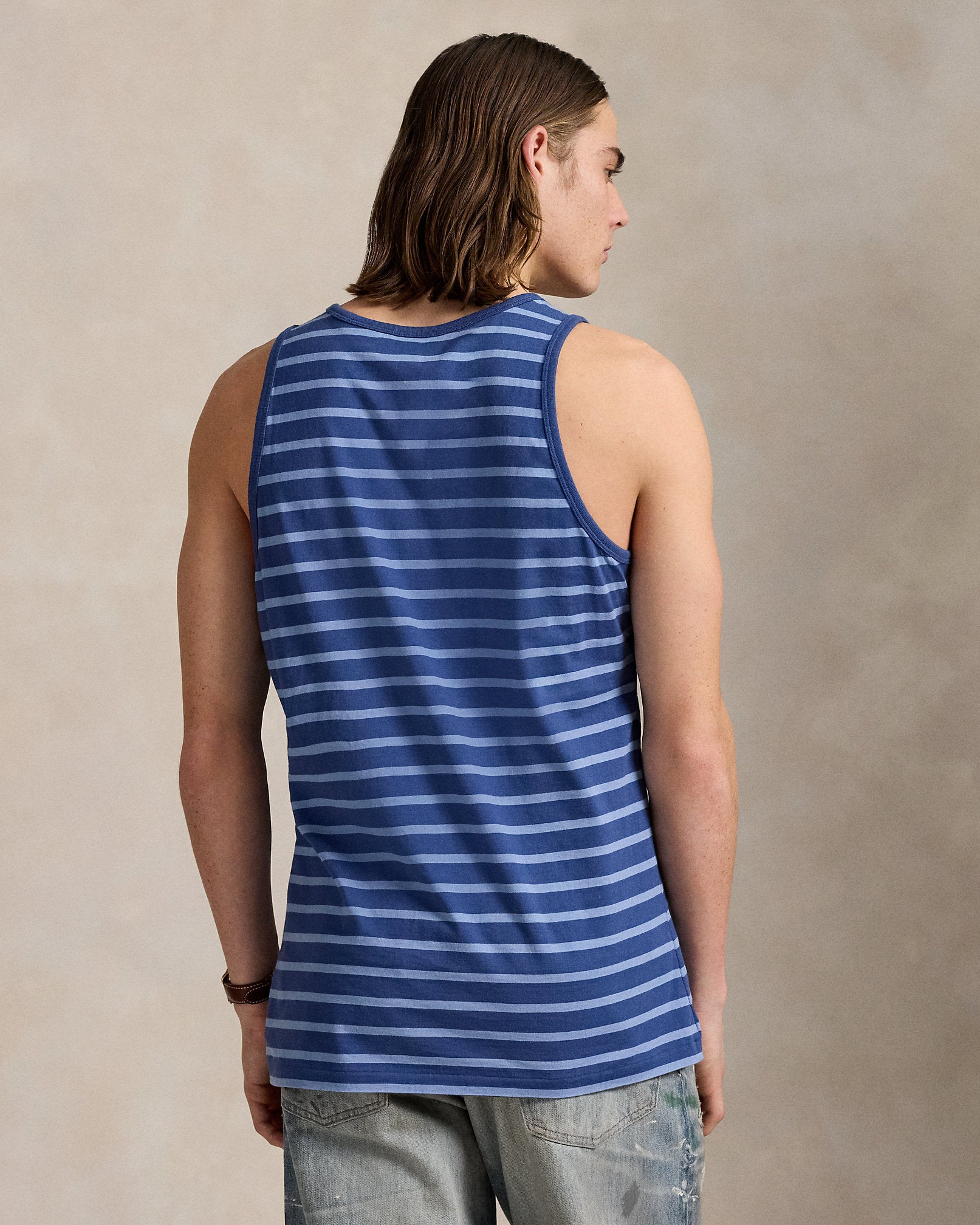 Ralph Lauren Classic Fit Striped Jersey Tank