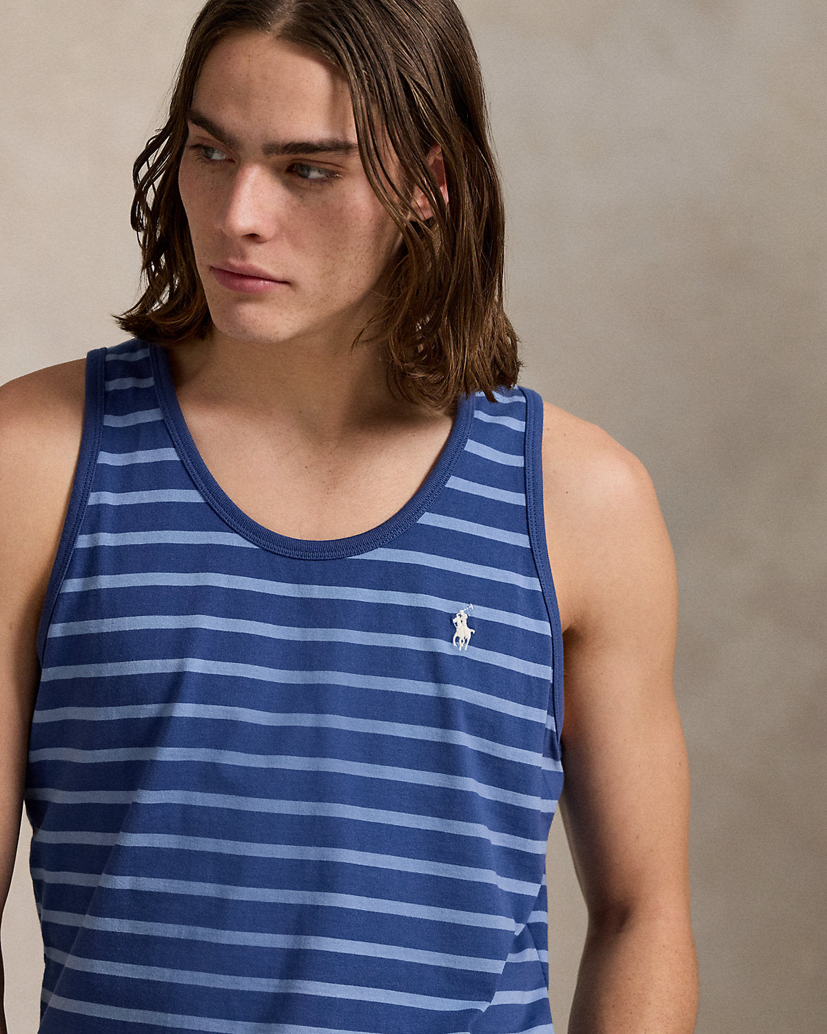 Ralph Lauren Classic Fit Striped Jersey Tank