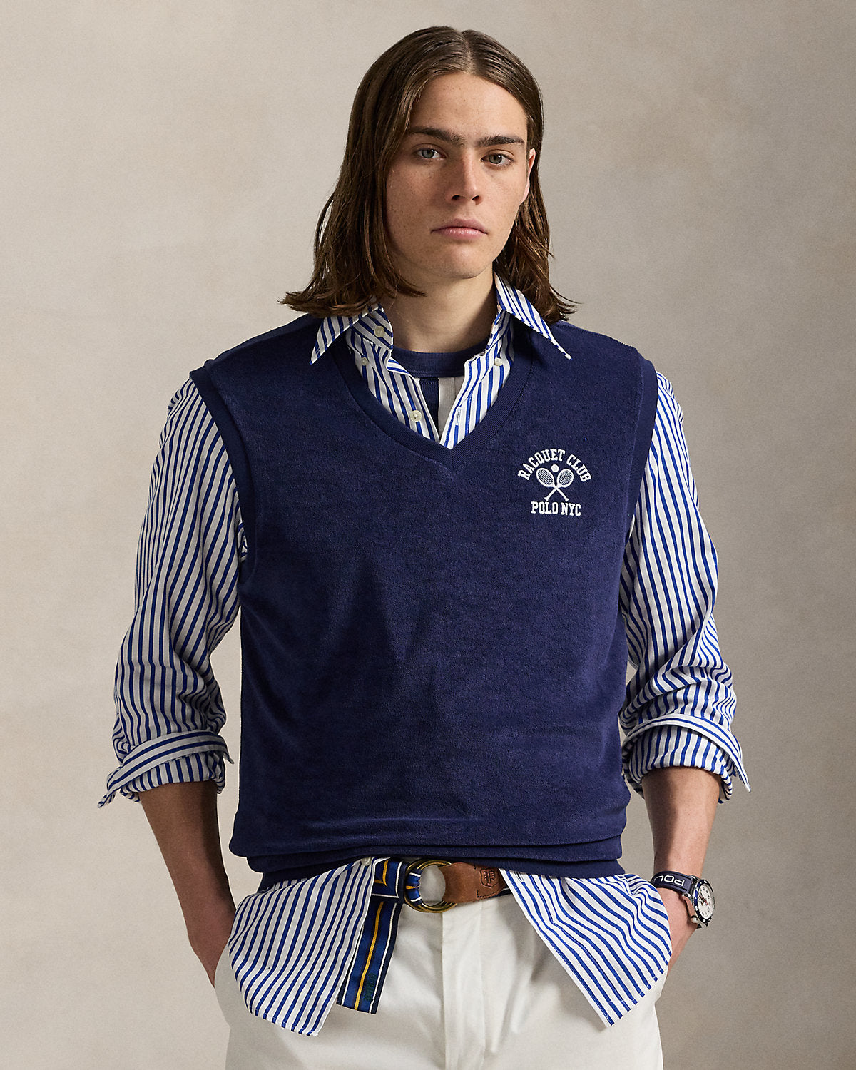 Ralph Lauren Embroidered Terry Vest