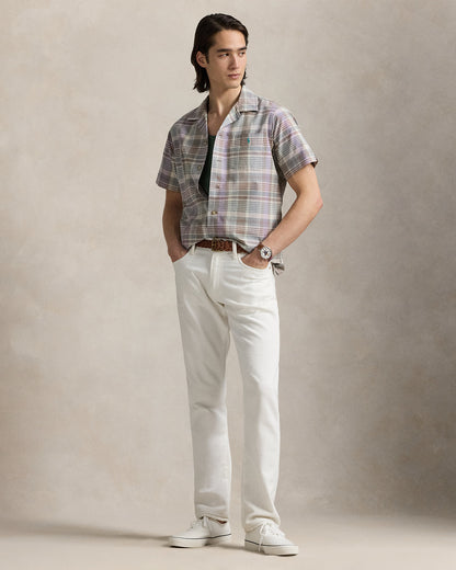 Ralph Lauren Classic Fit Plaid Oxford Camp Shirt