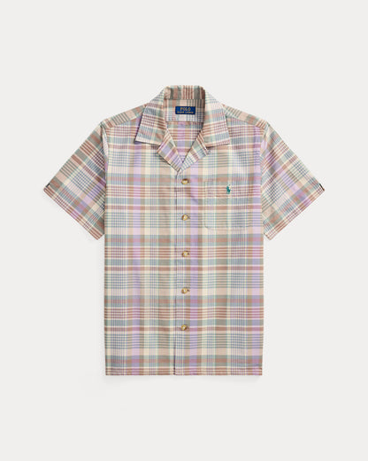 Ralph Lauren Classic Fit Plaid Oxford Camp Shirt