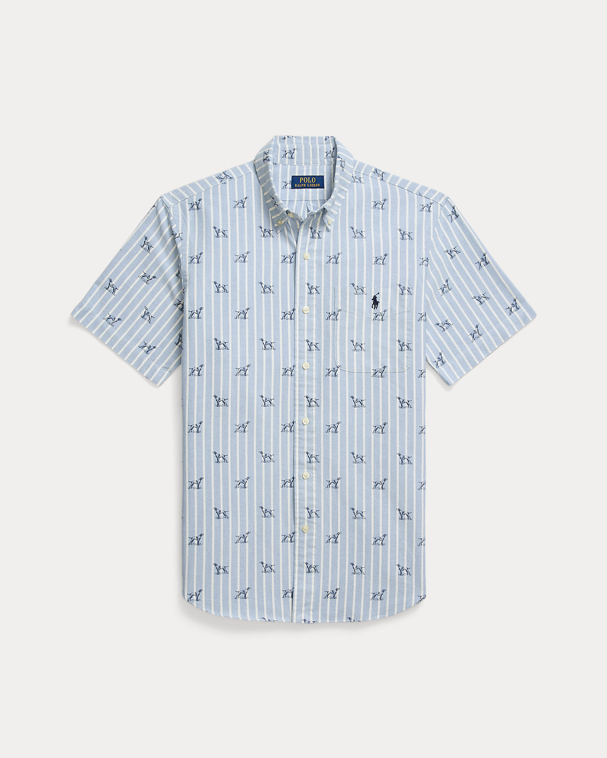 Ralph Lauren Classic Fit Striped DogPrint Shirt