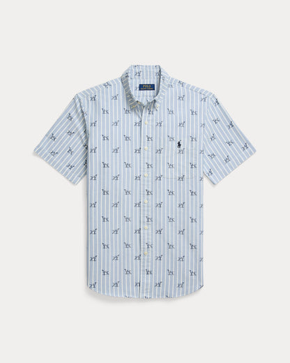 Ralph Lauren Classic Fit Striped DogPrint Shirt
