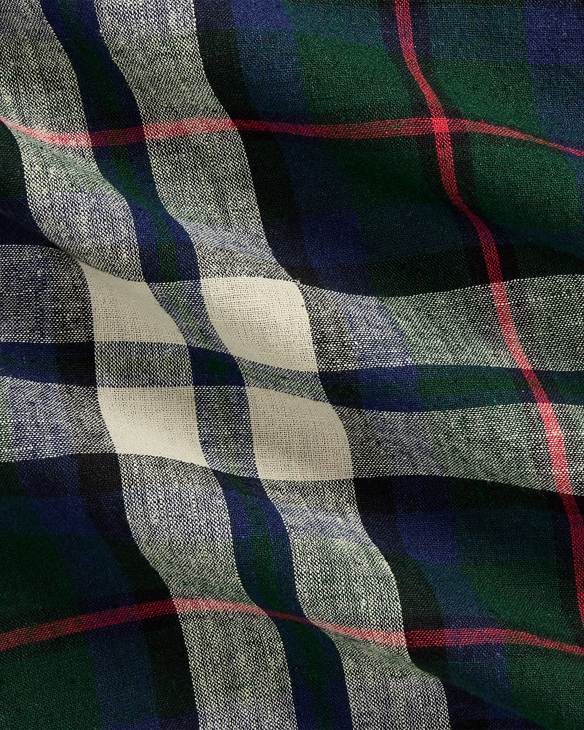 Ralph Lauren Classic Fit Plaid LinenCotton Shirt