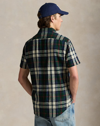 Ralph Lauren Classic Fit Plaid LinenCotton Shirt