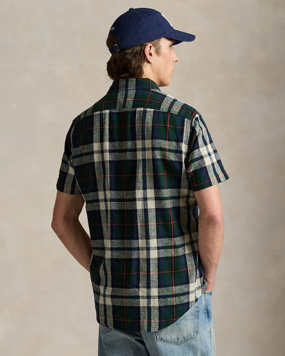 Ralph Lauren Classic Fit Plaid LinenCotton Shirt