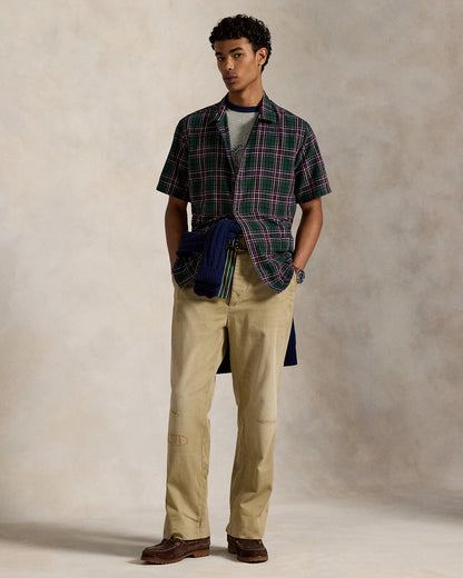 Ralph Lauren Classic Fit Plaid LinenCotton Shirt