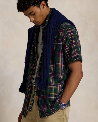 Ralph Lauren Classic Fit Plaid LinenCotton Shirt