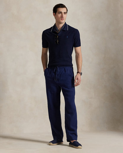 Ralph Lauren Lateef Relaxed Fit Pleated Linen Pant